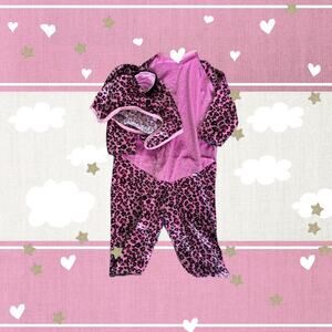 Pink Leopard baby Halloween costume size 3-12 months